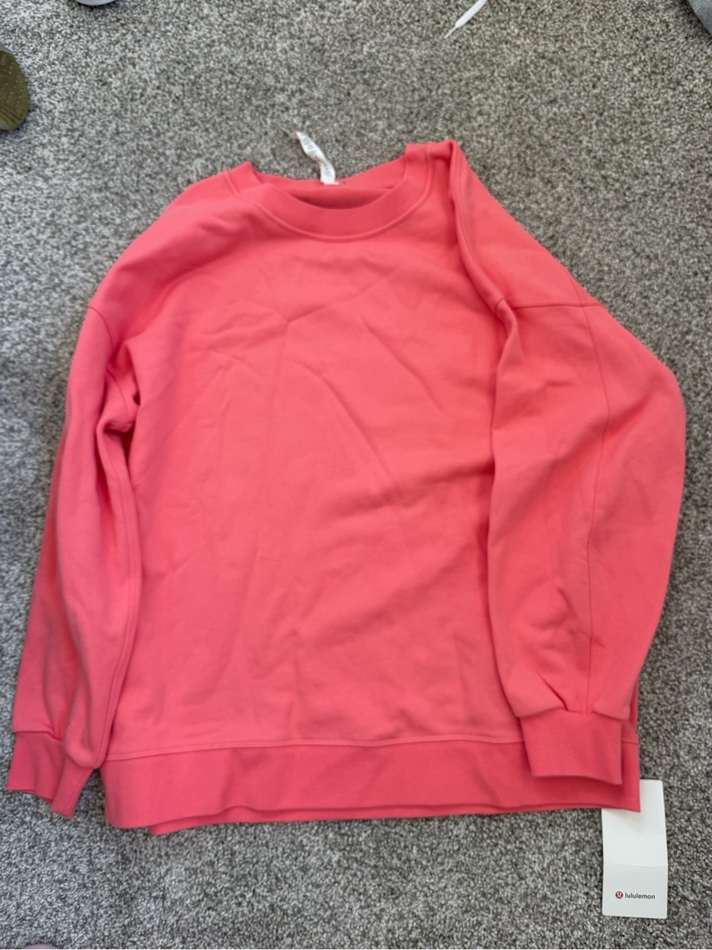 lululemon athletica Coral Perfectly Oversized Crew Sweatshirt